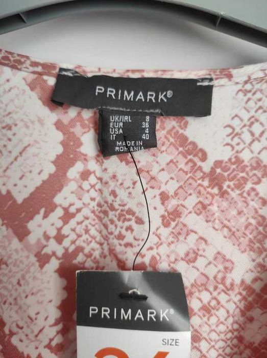 Primark nowa bluzka rozm 36 S skóra węża
