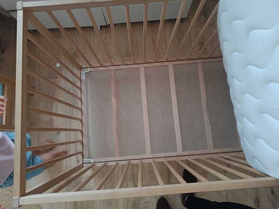 Łóżeczko singlar Ikea z materacem hilding dobranocka