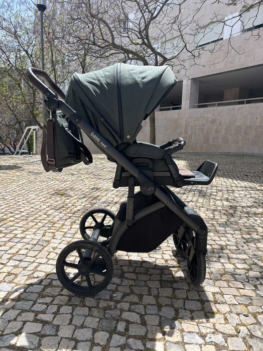 Carrinho de Bebé Roan Bass Next (Verde Tropa) – Amortecimento Impecável
