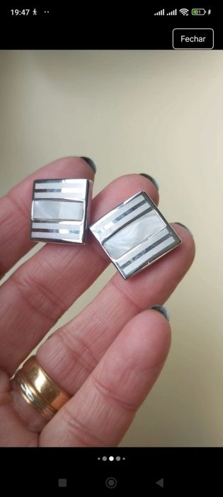 4 Botões de Punho de homem super elegantes e novos. Preço do conjunto