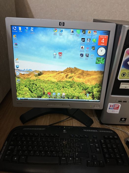 Компьютер системний блок Bravo + Монітор HP L1706