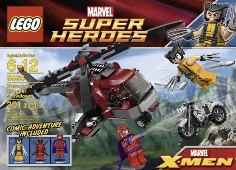 LEGO # 6866 DEADPOOL + BROŃ! MISB! Unikat! sh0032 jak NOWY!