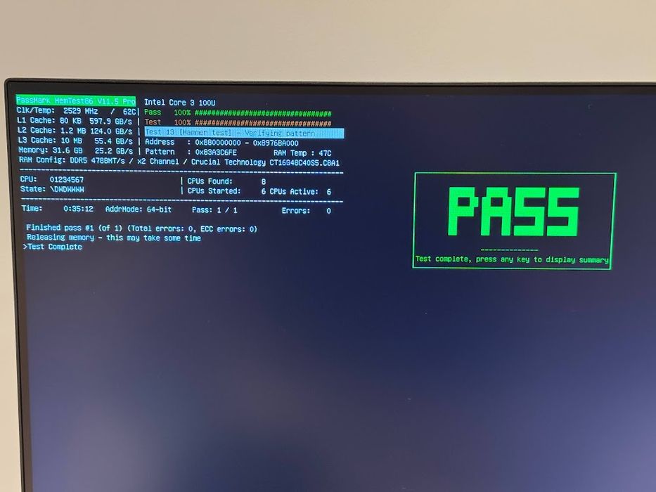 Оперативна памʼять Crucial DDR5 SO-DIMM Kit 32GB (2x16GB) 4800MHz CL40