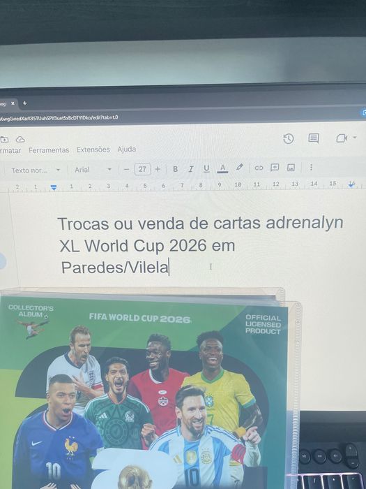 Troca e Venda de Cartas Adrenalyn XL World Cup 2026 + Pacotes Swiss Edition