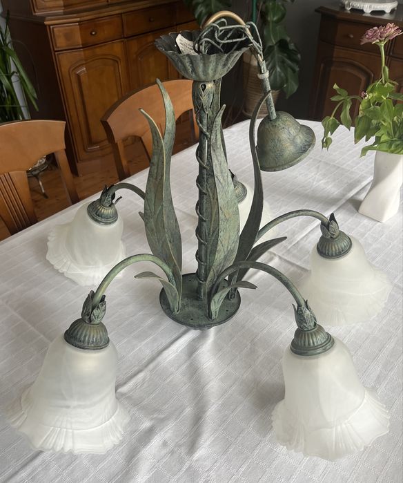 Lampa wisząca pięcioramienna