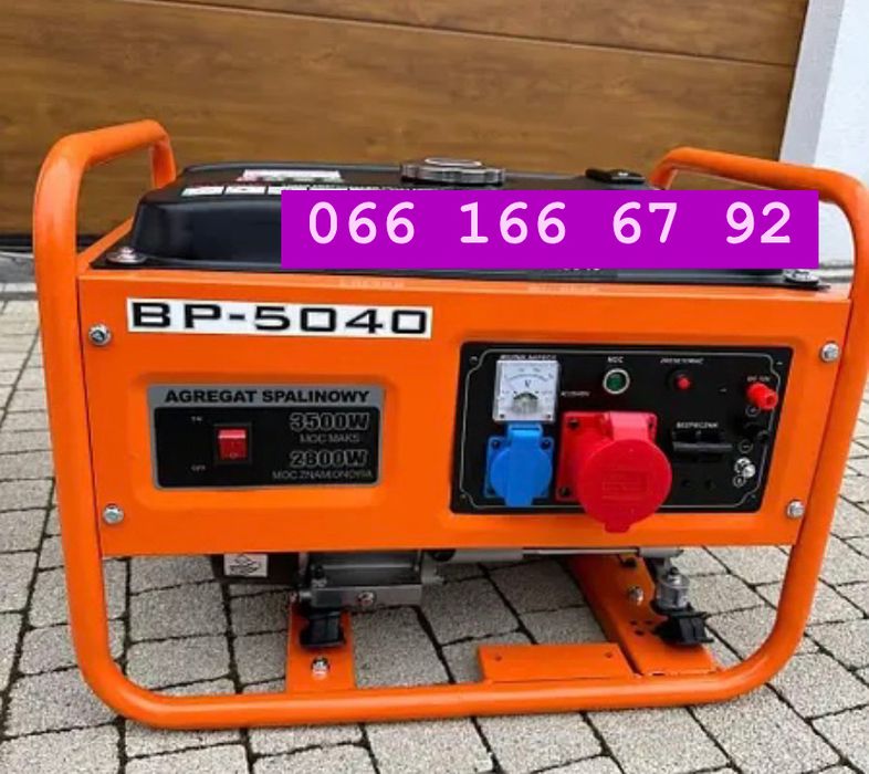 НОВІ! Генератор бензиновий / дизельний. 2.5, 2.8, 3.5, 3.8, 5.4 кВт