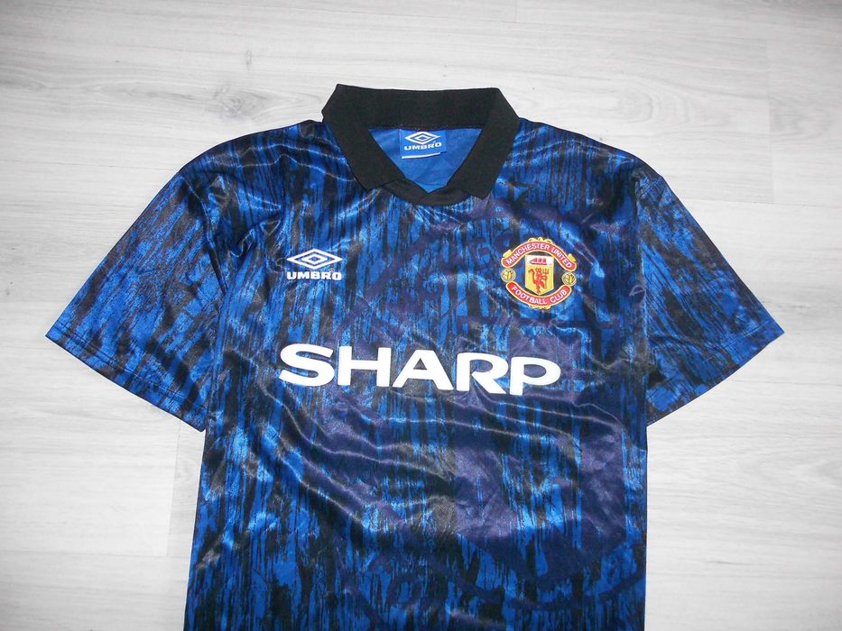 Manchester United Umbro Away 1992 Rare Cantona 7 Koszulka Piłkarska L