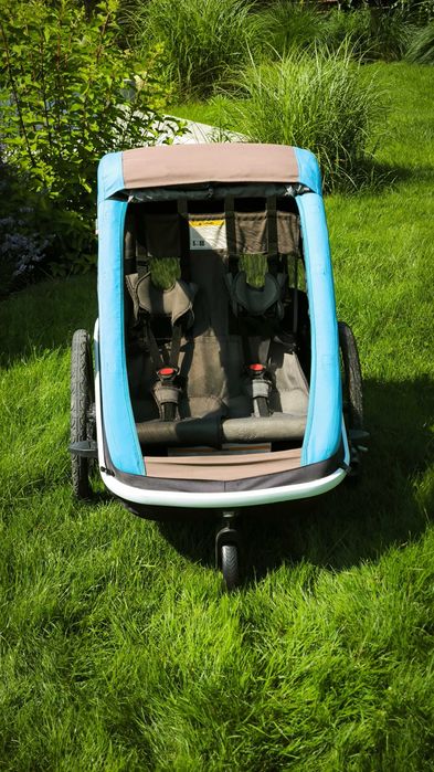 Hamax Avenida Twin – przyczepka dla 2 dzieci | amortyzacja | wysyłka