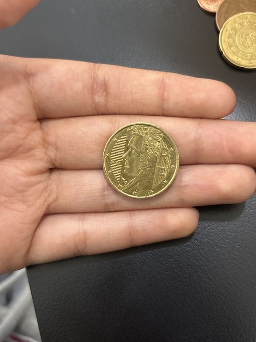 Moeda 50c França Maria curie