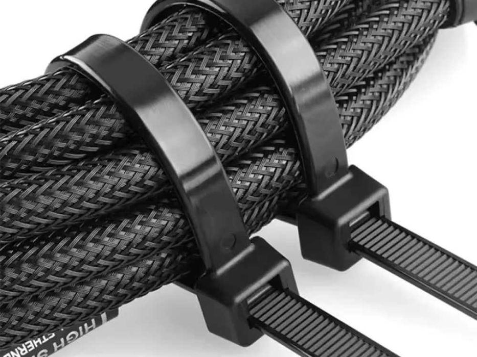 Opaski zaciskowe trytytki 2,5x100mm 100 szt czarne opaska kablowa