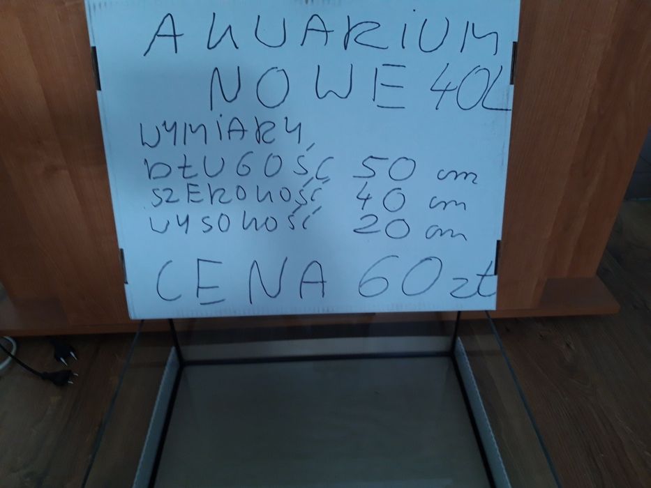 Akwarium 40 L NOWE.