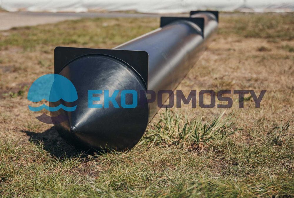 Pływak rurowy PE-HD 400mm - 6m, pomost pływający, platforma pływająca