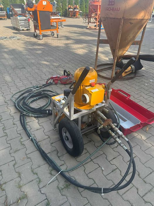 Agregat hydrauliczny CEDIMA HAG-11 + Piła łańcuchowa ICS ścian betonu