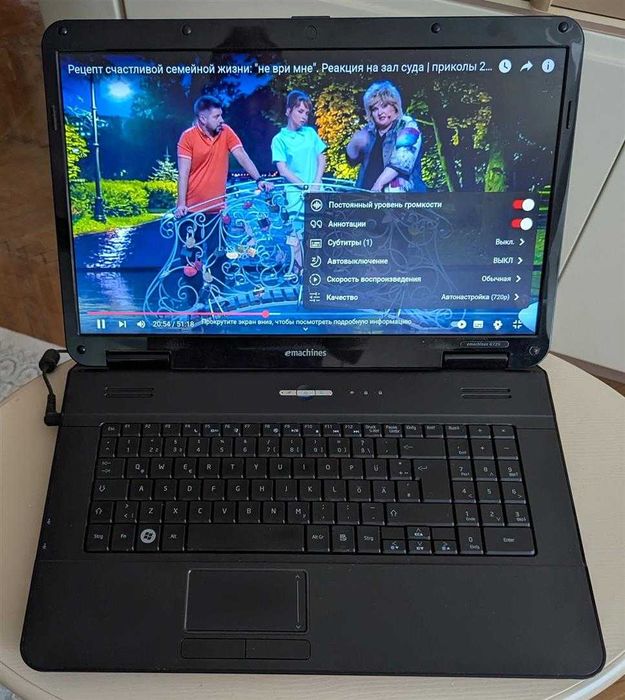 17.3 Acer eMachines G725 SSD 128G ОЗУ 4 Г під 2 диска