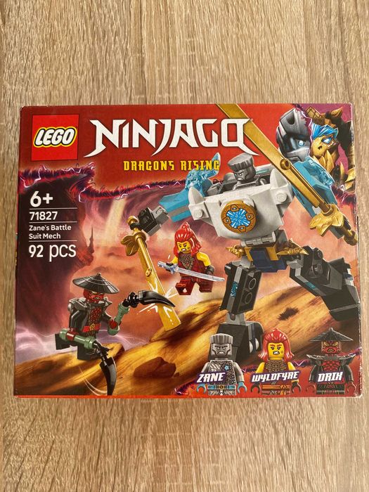 LEGO NINJAGO 71827 Mech Zane’a – kompletny + pudełko i instrukcja