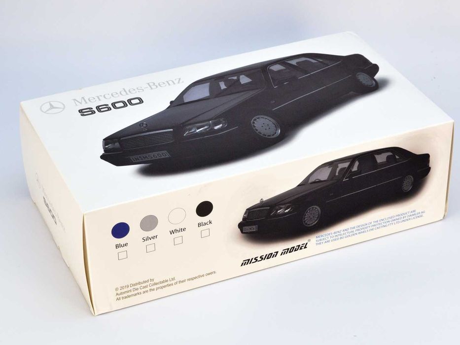 Модель 1:18 Mercedes S600 W140 Black