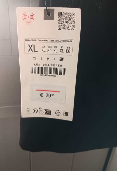 Vendo Vestido Preto Zara