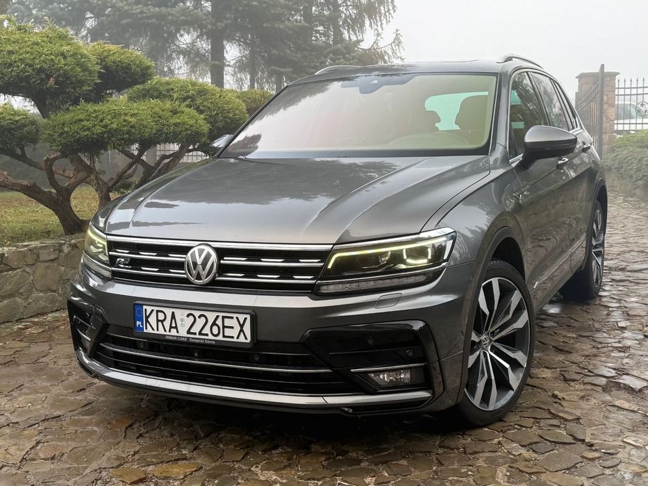 Volkswagen Tiguan R LINE 2017r 2.0 TDI 240 Koni LED NAVI VIRTUAL Radar Panorama 4x4