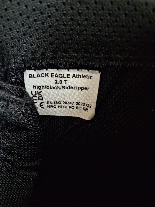 Botas militares Haix athletic 43 fecho