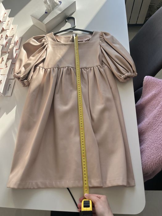 Неперевершена сукня еко шкіра