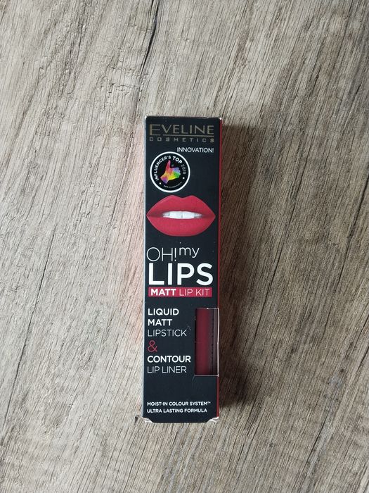 Eveline Cosmetics OH! MY LIPS Matt Lip Kit zestaw do makijażu ust matowa pomadka w płynie i konturówka