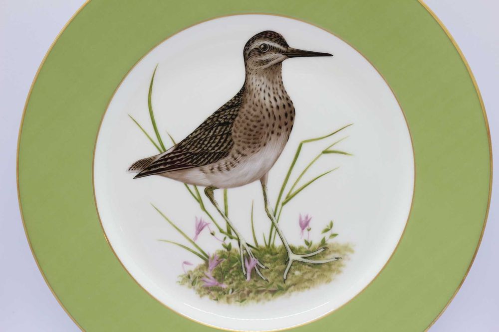 Prato Coleção Aves de Caça 4 Maçarico Bastardo Edição Limitada 1986/87