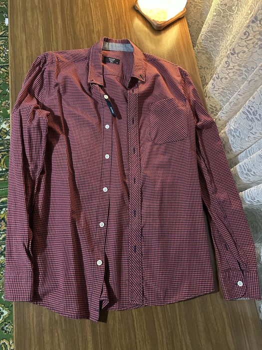 Чоловіча сорочка Colin’s в клітинку, фіолетова, M