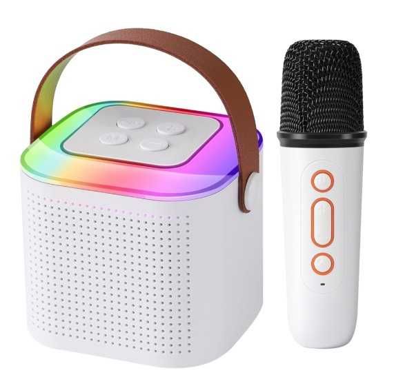 Mini Alto-Falante Portátil de Karaokê