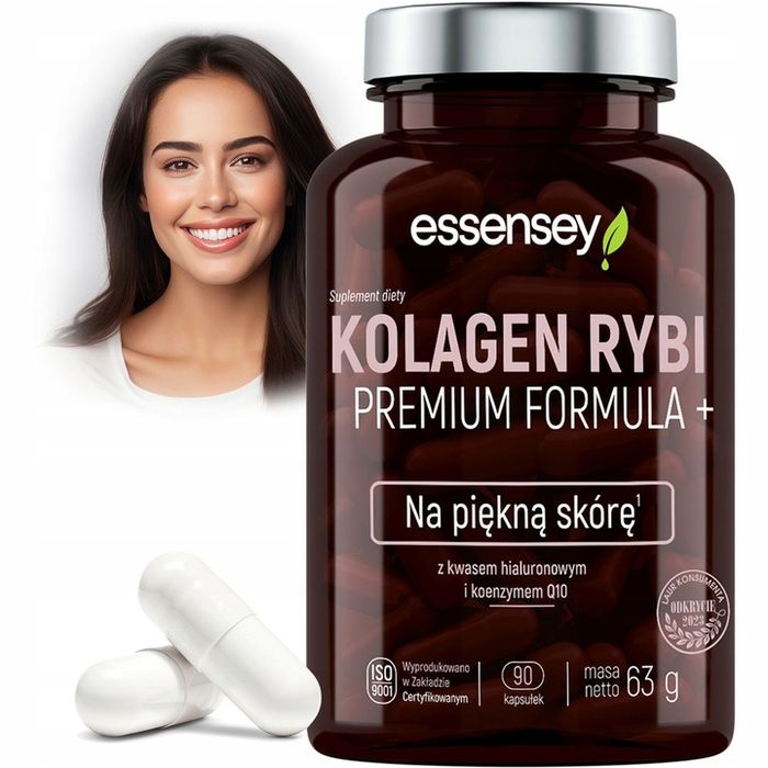 kolagen rybi mocne stawy skóra kości + kwas hialuronowy koenzym q10 wit c a