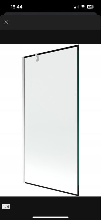 Parawan nawannowy Mexen 90 cm - chrom - darmowa wysyłka