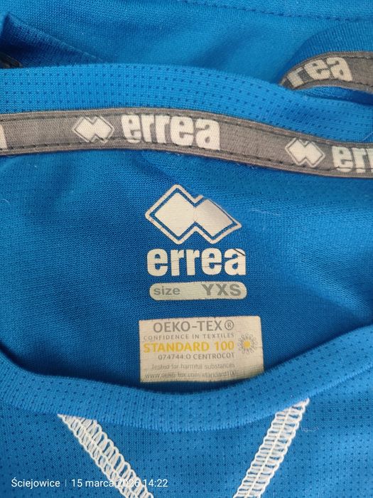 Zestaw treningowy Errea Pogoń Kraków – Bluza + Koszulka – Rozmiar YXS