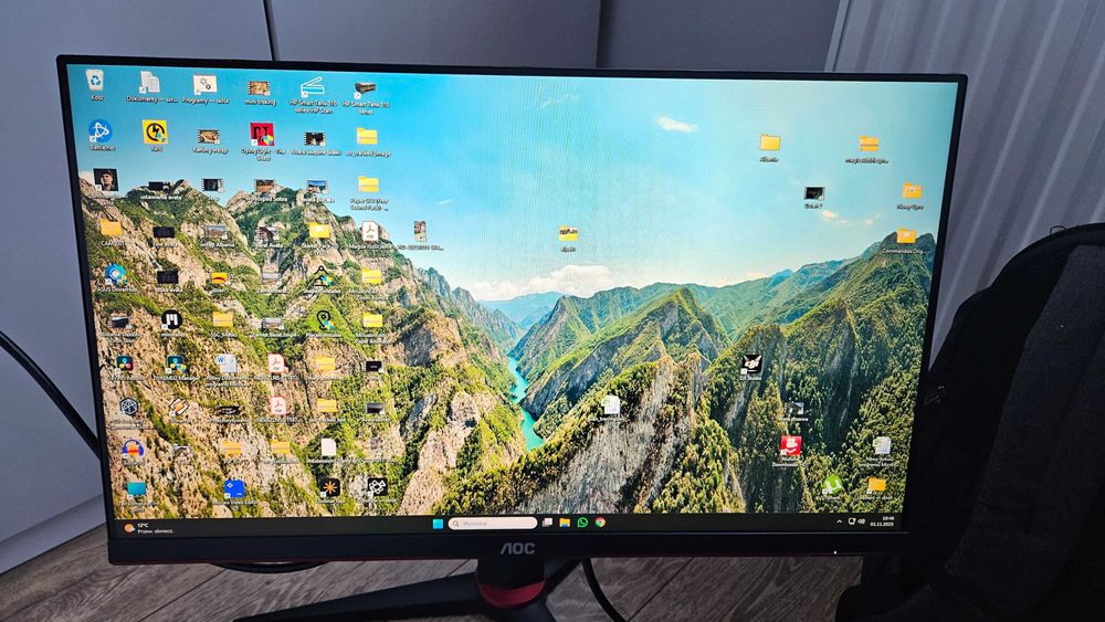 Monitor 23.8"  AOC 24G2U/BK