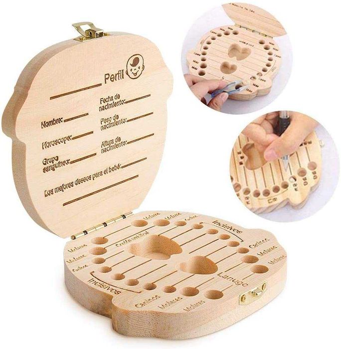 Caixa organizadora de dentes criança Menino Natal