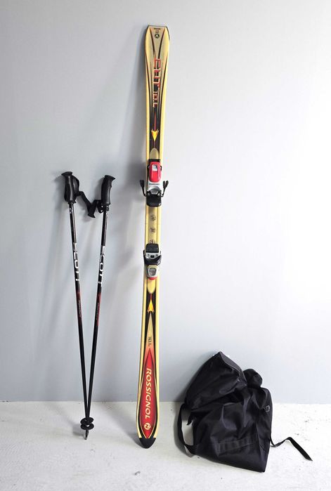 Narty Rossignol 177cm Torba  +Kijki Zestaw