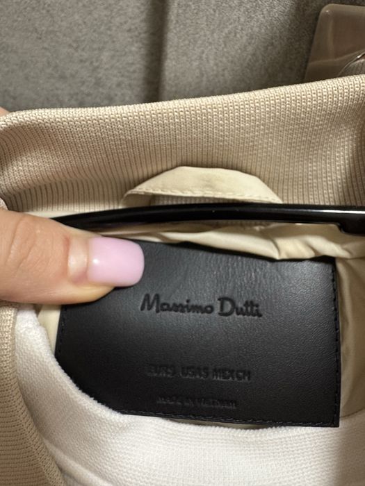 бомбер пуховик massimo dutti
