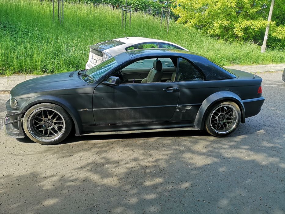 Bmw e46 cabrio buda widebody m3 pandem drift tuning błotniki zderzaki