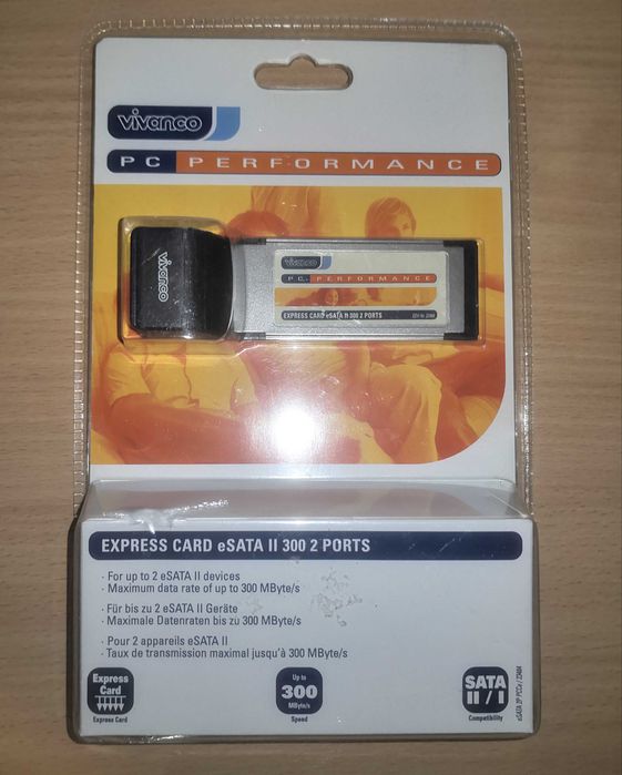 Express Card eSata II 300 2 porty Vivanco