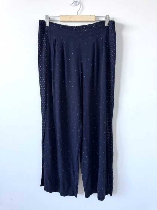 Oysho spodnie palazzo w groszki Wide leg