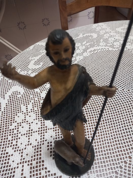 Arte sacra. S. Joao Batista em madeira