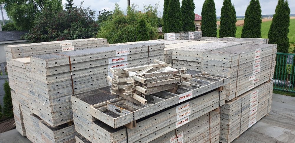 Szalunki ścienne Rasto Hunnebeck, nowa sklejka zestaw 450m2, leasing