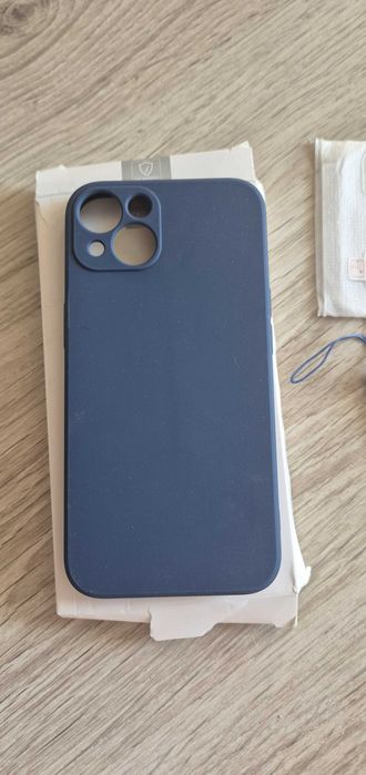Qasyfanc Etui na telefon komórkowy iPhone 13 z 2 szt. folii ochronnej