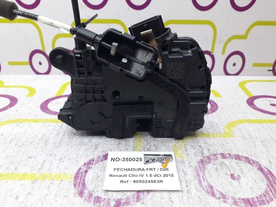 Fechadura Frt / Drt Renault Clio IV 1.5 dCi 75Cv de 2015 5 Portas - Ref: 805024563R - NO350025