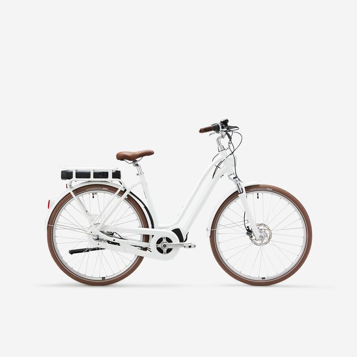 Bicicleta Elétrica de Cidade Elops 920 Connect LF Branco