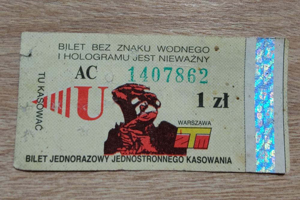 Bilet jednorazowy ZTM Warszawa