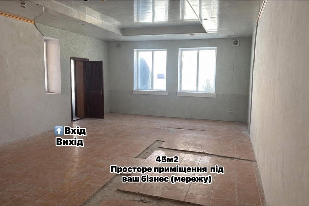 Оренда приміщення 100м кВ. на території ринку м.Борщів