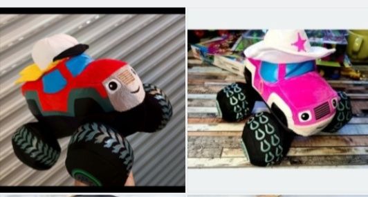 Zestaw 2 sztuk pluszaków z bajki Blaze