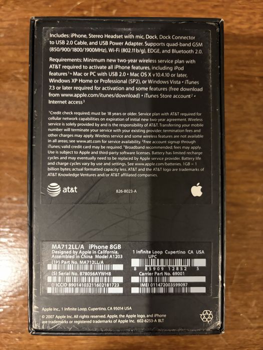 Apple iPhone 2G – Primeira Geração (2007) – Item de Coleção