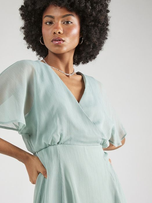 Sukienka midi pastelowa zielona Vila 44