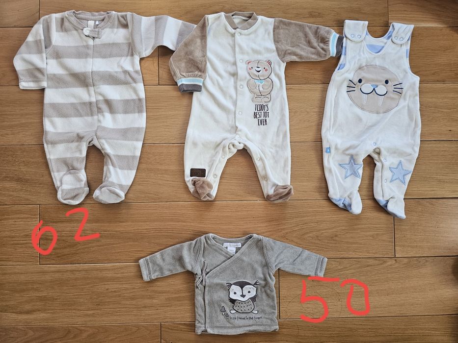 Cieplutkie pajace 6 miesiecy paka