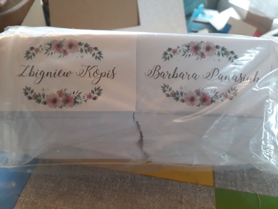 Winietki kolorystyka dowolna